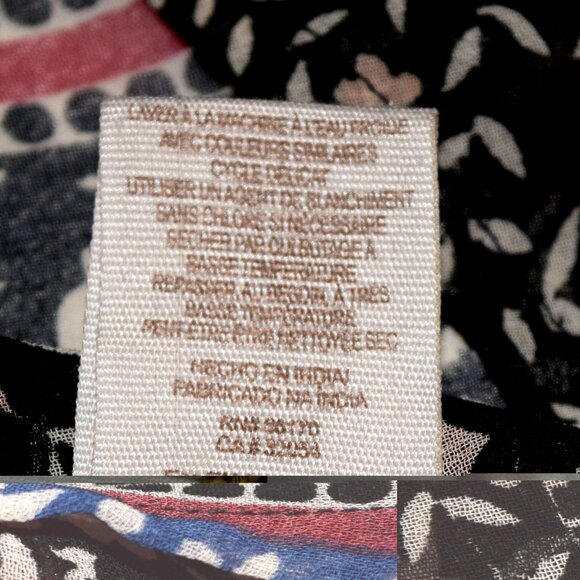 Free People Boho Blouse size Medium - Picture 8 of 9